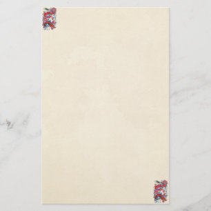 Klassische orientalische japanische rote briefpapier