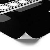 Klassische Original Mini Car Minimalistische Kunst Poster (Ecke)