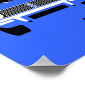 Klassische Original Mini Clubman Minimalistische K Poster (Ecke)