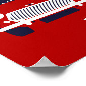 Klassische Original Mini Cooper minimalistische Ku Poster (Ecke)