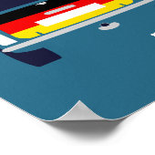 Klassische Original Mini Cooper minimalistische Ku Poster (Ecke)