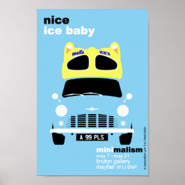 Klassische Original Mini Eis van minimalistische K Poster