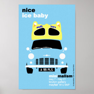 Klassische Original Mini Eis van minimalistische K Poster