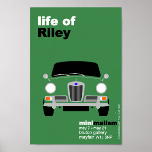 Klassische Original Mini Riley Elf minimalistische Poster