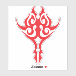 Klassische ornamentale Blumenrahmeneleganz Aufkleber