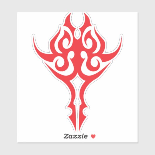 Klassische ornamentale Blumenrahmeneleganz Aufkleber (Blatt)