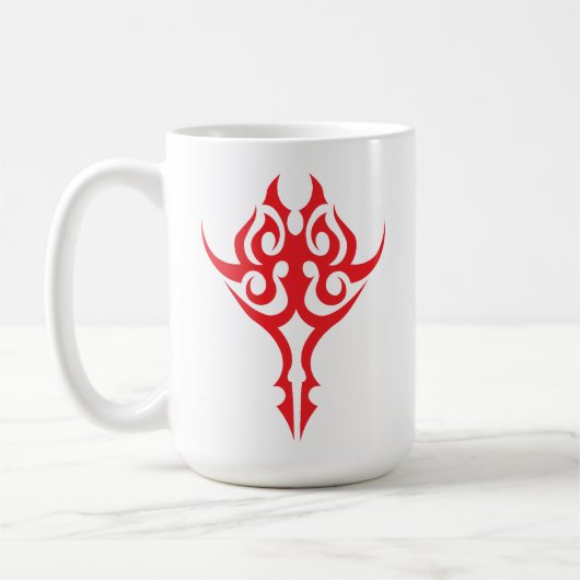 Klassische ornamentale Blumenrahmeneleganz Kaffeetasse (Links)