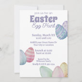 Klassische Ostereierjagd Einladung (Vorderseite)