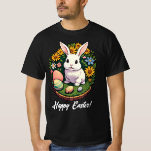 Klassische Osterhasen-Illustration. Frohe Ostern! T-Shirt