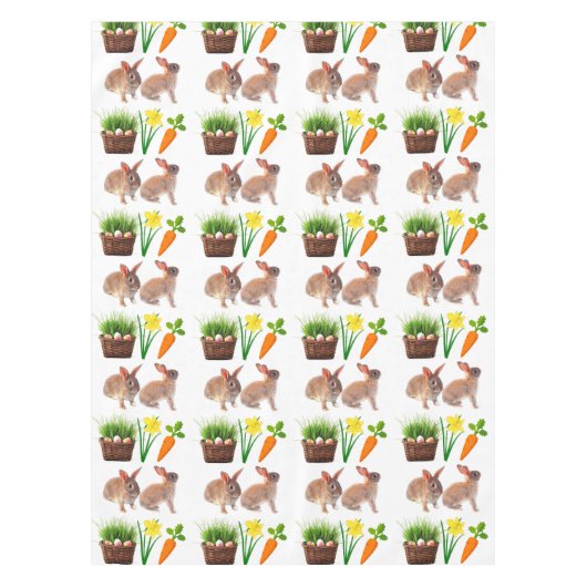 Klassische Osterkaninchen-Feiertag Tischdecke (Vorderseite)
