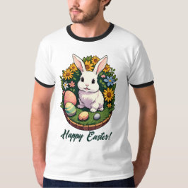 Klassische Ostersonnige Illustration. Frohe Ostern T-Shirt