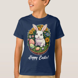 Klassische Ostersonnige Illustration. Frohe Ostern T-Shirt