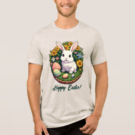 Klassische Ostersonnige Illustration. Frohe Ostern Tri-Blend Shirt