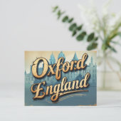 Klassische Oxford Retro View Postkarte (Stehend Vorderseite)