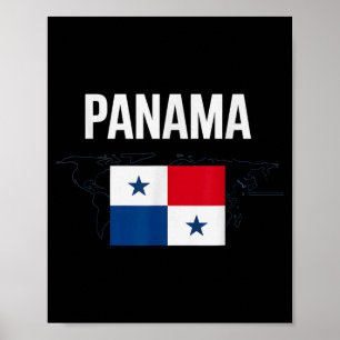 Klassische Panama-Flagge Land Familien-Urlaubs-Jub Poster