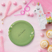 Klassische Papierplatte mit Blumenmuster Pappteller (Party)