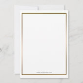 klassische Party Einladung (Rückseite)