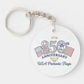 Klassische patriotische Flaggen der USA und Libert Schlüsselanhänger (Vorderseite)
