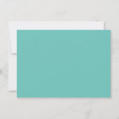 Klassische Personalisiert Blue Flat Note Card Einladung (Rückseite)