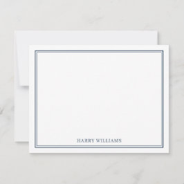 Klassische Personalisiert Stationery Minimalistisc Mitteilungskarte
