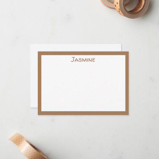 Klassische Personalisierte Flachnotierkarte Mitteilungskarte (Vorderseite/Rückseite Beispiel)