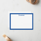 Klassische Personalisierte Flachnotierkarte Mitteilungskarte (Vorderseite/Rückseite Beispiel)