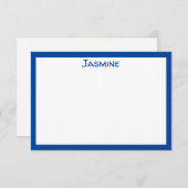 Klassische Personalisierte Flachnotierkarte Mitteilungskarte (Vorne/Hinten)