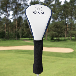 Klassische personalisierte Golfschläger in Navybla Golf Headcover