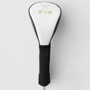 Klassische personalisierte Golfschläger mit golden Golf Headcover