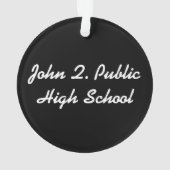 Klassische Personalisierte Graduierungsklammer und Ornament (Rückseite)