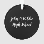 Klassische Personalisierte Graduierungsklammer und Ornament (Rückseite)