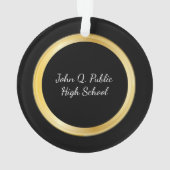 Klassische Personalisierte Graduierungsobergrenze  Ornament (Rückseite)