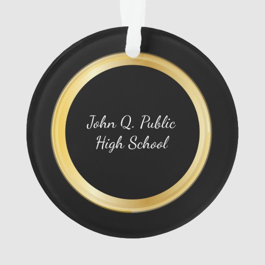 Klassische Personalisierte Graduierungsobergrenze  Ornament (Rückseite)