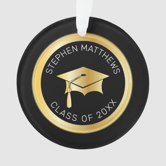 Klassische Personalisierte Graduierungsobergrenze  Ornament (Vorderseite)