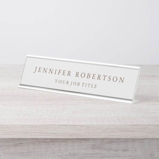 Klassische Personalisierte kundenspezifisch Schreibtischnamensplakette (Vorderseite )