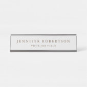 Klassische Personalisierte kundenspezifisch Schreibtischnamensplakette (Vorderseite )