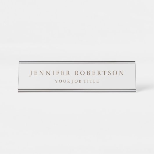 Klassische Personalisierte kundenspezifisch Schreibtischnamensplakette (Vorderseite )