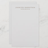 Klassische Personalisierte kundenspezifische Minim Briefpapier (Vorne/Hinten)