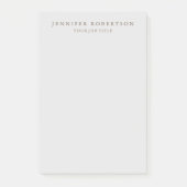 Klassische Personalisierte kundenspezifische Minim Post-it Klebezettel (Vorderseite)