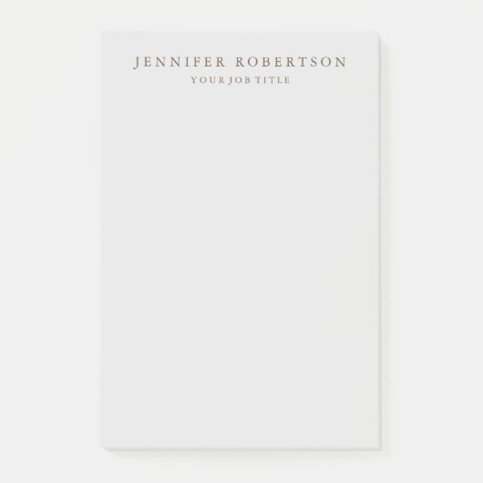 Klassische Personalisierte kundenspezifische Minim Post-it Klebezettel (Vorderseite)