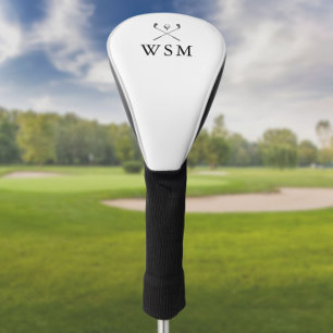 Klassische personalisierte Monogramm-Golfschläger Golf Headcover