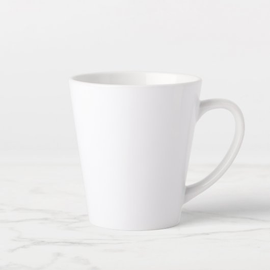 Klassische Personalisierte Monogramm und Name-Latt Milchtasse (Rechts)