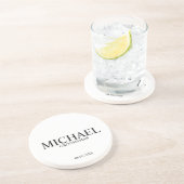 Klassische Personalisierte Trauzeuge Getränkeuntersetzer (Seite)