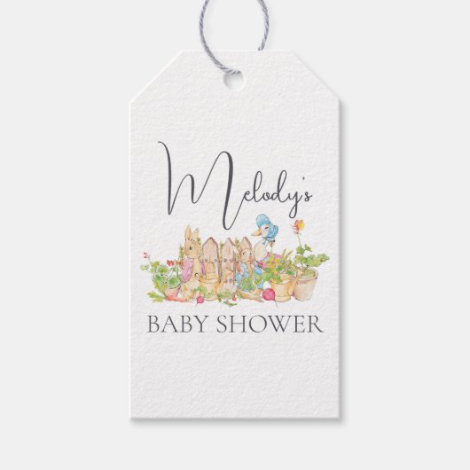 Klassische Peter Rabbit Personalisierte Geschenket Geschenkanhänger (Vorderseite)
