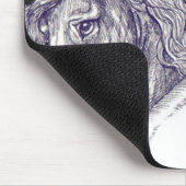 Klassische Pferde Mousepad (Ecke)