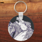 Klassische Pferde Schlüsselanhänger (Vorderseite)