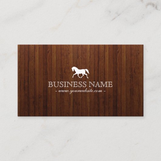 Klassische PferdeschlittenVisitenkarte aus dunklem Visitenkarte (Vorderseite)