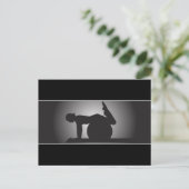 Klassische Pilates Post Card Postkarte (Stehend Vorderseite)