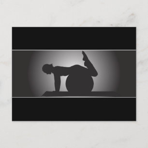 Klassische Pilates Post Card Postkarte