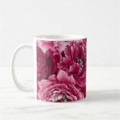 Klassische Pink-Peonies-Cluster | Tasse (Links)